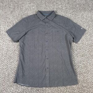 Kuhl Shirt Mens Large Gray Short Sleeve Button Up Performance Hiking Persuadr
